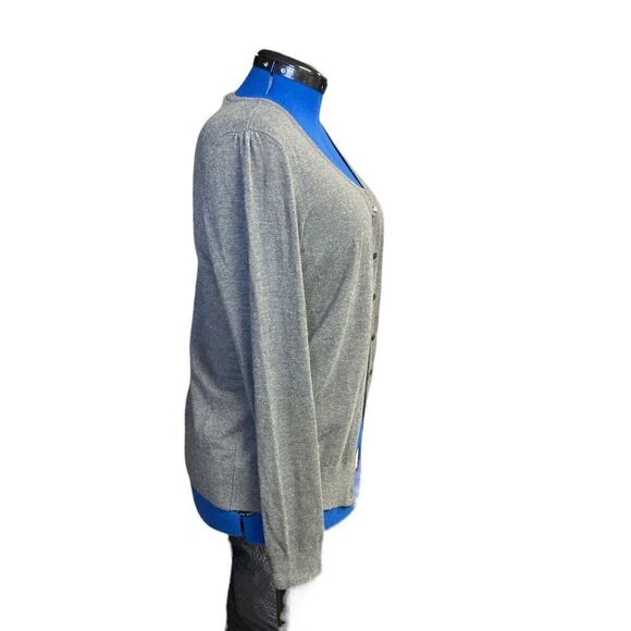 KENNETH COLE Sweater Shrug Cardigan Gray Size Large Long Sleeve - Picture 3 of 8
